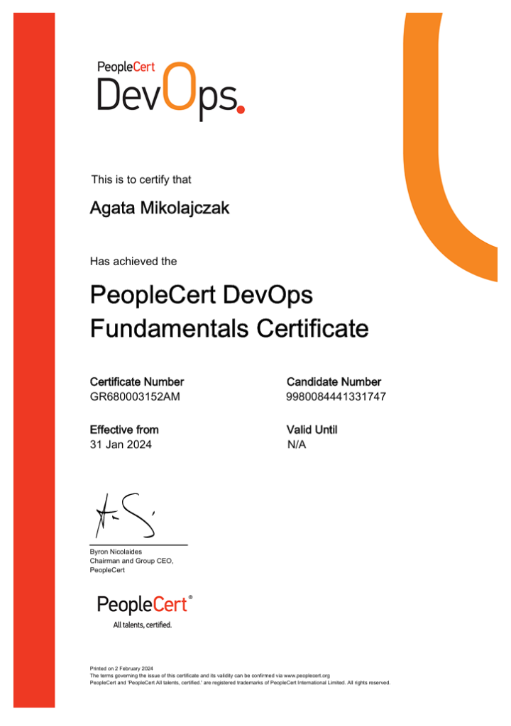 devops cert